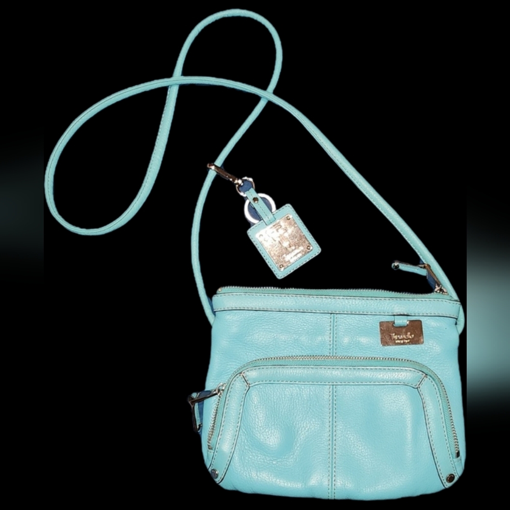 Tignanello Pebble genuine leather mini Crossbody bag, wallet, orginazer travel - Picture 3 of 16